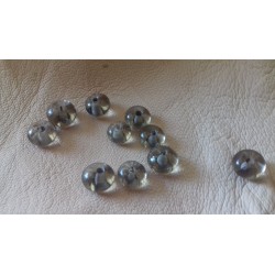 10 perles de verre
