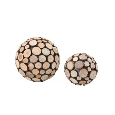 Boules "tranches d'arbre"