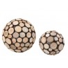 Boules "tranches d'arbre"