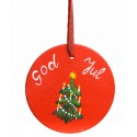 Suspension ronde God Jul sapin