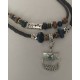 Collier navire viking