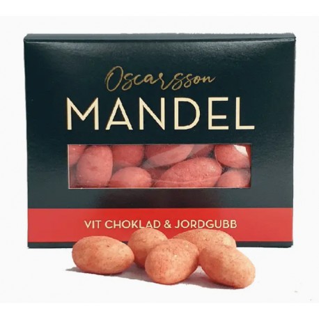 Amandes au chocolat au lait et à la fraise
