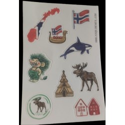 Autocollant souvenir de Norvège