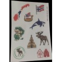 Autocollant souvenir de Norvège