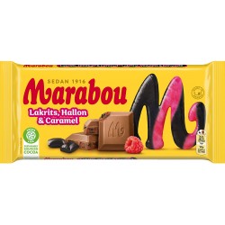 Marabou Lakrits, hallon & caramel