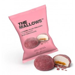 Guimauve fourrée au caramel avec chocolat Ruby