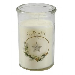 Bougie dans un bocal en verre