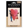 Carte en bois Amour