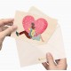 Carte en bois Amoureux