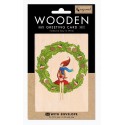Carte en bois Couronne