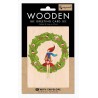 Carte en bois couronne