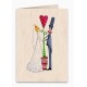 Carte en bois Mariage