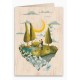 Carte en bois Romance