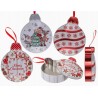 Boîte en métal boule de Noël