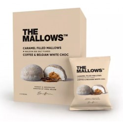 Guimauves fourrés au caramel + café et chocolat blanc