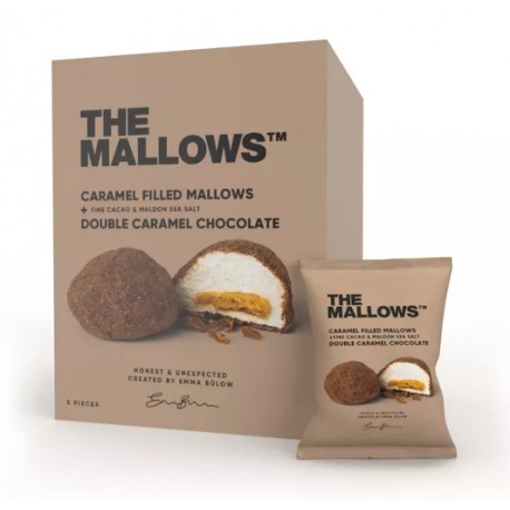 Guimauves fourrés au caramel + Chocolat double caramel + Cacao fin et sel