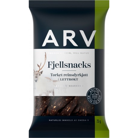 Fjellsnacks reinsdyrkjøtt 