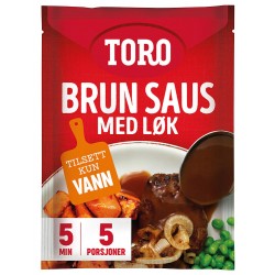 Brun saus med løk