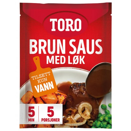 Brun saus med løk