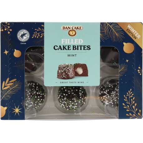 Dan Cake Filled Cake Bites Mint