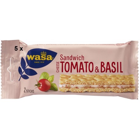 5 x Wasa sandwich tomat & basilikum