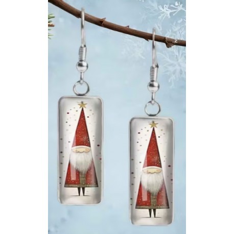 Boucles d'oreilles Père Noël