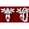 Boucles d'oreilles renne