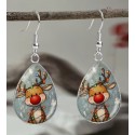 Boucles d'oreilles renne