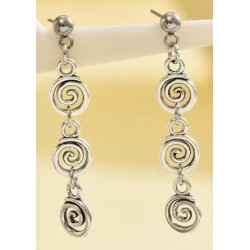 Boucles d'oreille spirales