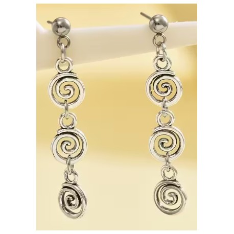 Boucles d'oreille spirales
