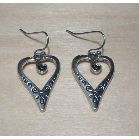 Boucles d'oreilles cœur