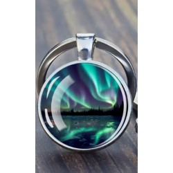 Porte clés aurore boréale