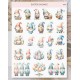 Autocollants gnomes de Pâques