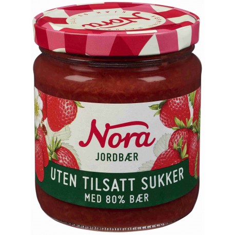 Nora jordbær syltetøy