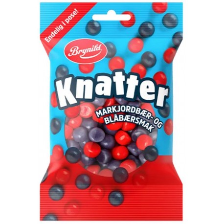 Brynild Knatter Markjordbær og blåbærsmak