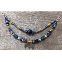 Collier de broche Måne - bleu