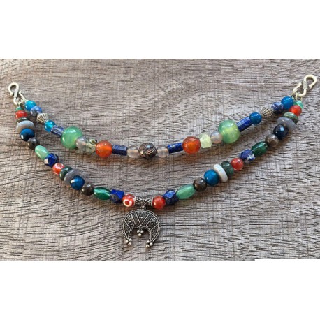 Collier de broche Måne - coloré