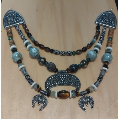 Collier de broche 3 rangs
